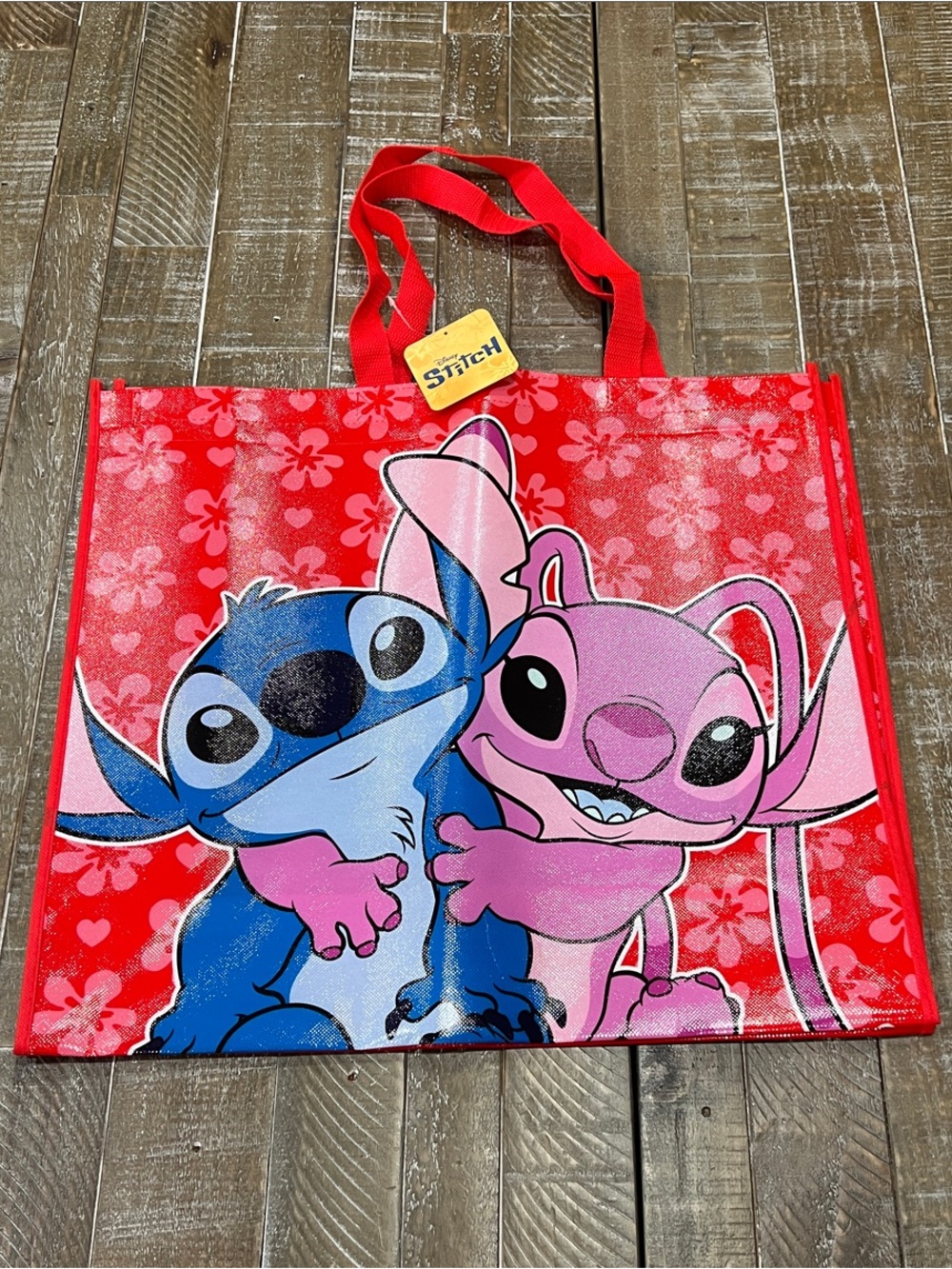 Disney Reusable Bag with Stitch and Angel